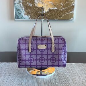 Kate Spade Purple Patterned Satchel